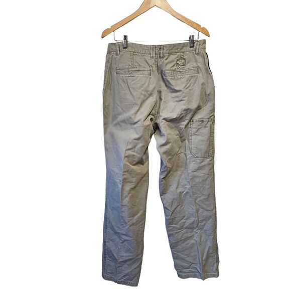 COLUMBIA Pants 34x32 Canvas Taupe Cotton Hiking Utility Pants - Picture 6 of 6